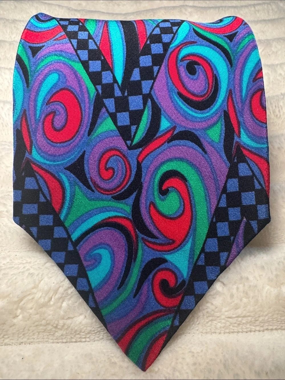 MISSONI Colorful Silk Tie (formal, preppy, business)